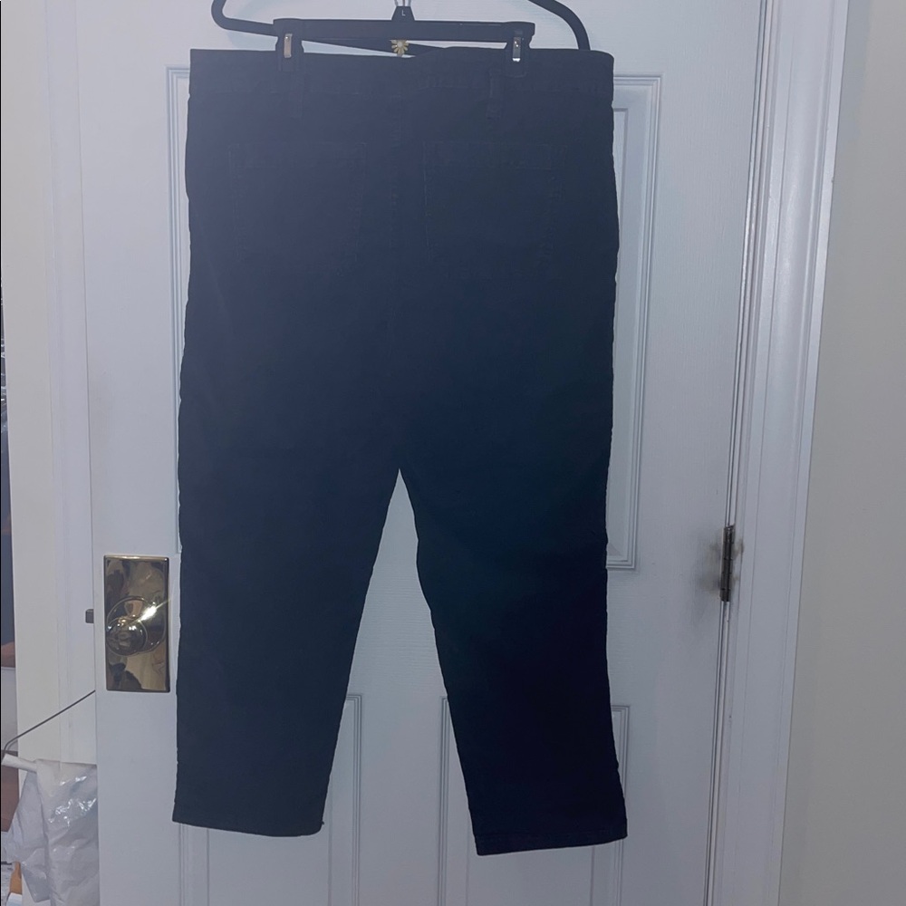 Black Cargo Pants 16 18 Time and Tru 5 pocket corduroy New With Tags